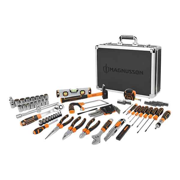 Magnusson 122 piece Black & orange Hand tool kit UOTK122